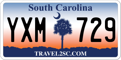 SC license plate YXM729