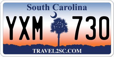 SC license plate YXM730