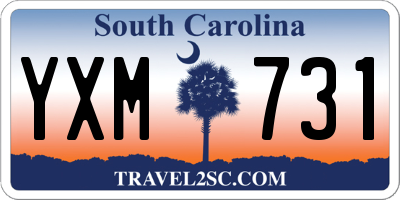 SC license plate YXM731
