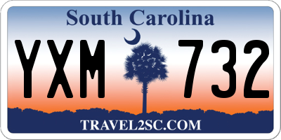 SC license plate YXM732