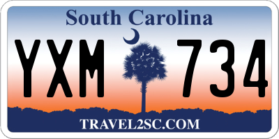 SC license plate YXM734