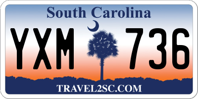 SC license plate YXM736