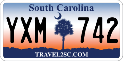 SC license plate YXM742