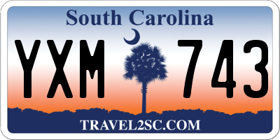 SC license plate YXM743