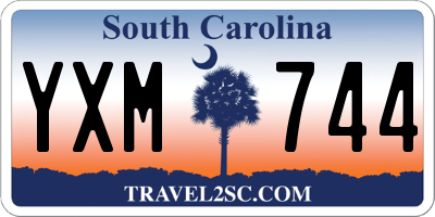 SC license plate YXM744