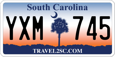 SC license plate YXM745