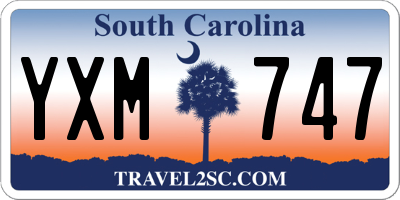 SC license plate YXM747