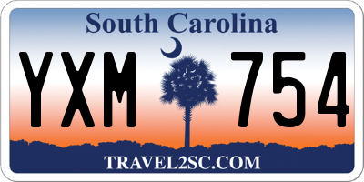 SC license plate YXM754