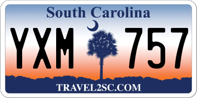 SC license plate YXM757