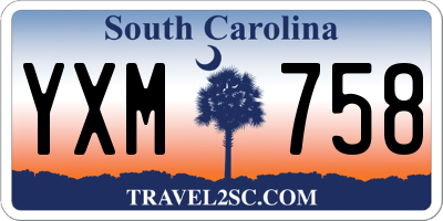 SC license plate YXM758