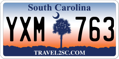 SC license plate YXM763