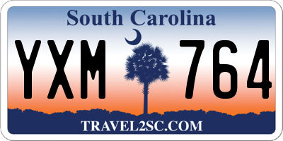 SC license plate YXM764