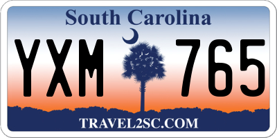 SC license plate YXM765
