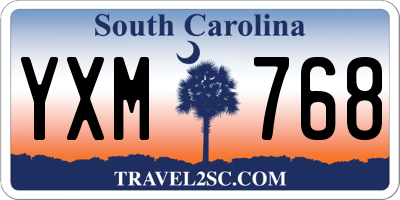 SC license plate YXM768