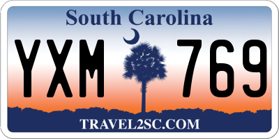 SC license plate YXM769