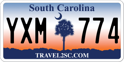 SC license plate YXM774
