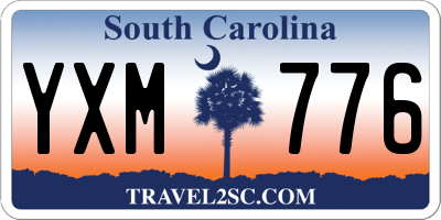 SC license plate YXM776