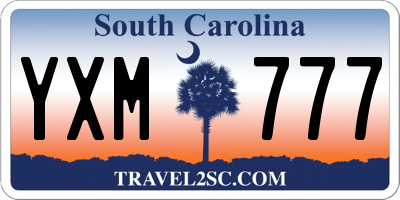 SC license plate YXM777