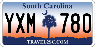 SC license plate YXM780