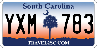 SC license plate YXM783