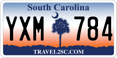 SC license plate YXM784