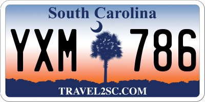 SC license plate YXM786