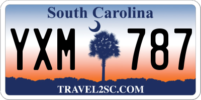SC license plate YXM787