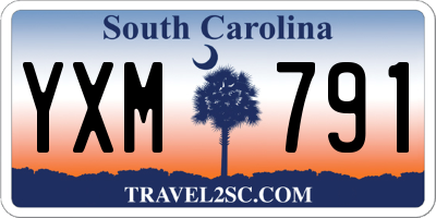 SC license plate YXM791