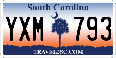 SC license plate YXM793