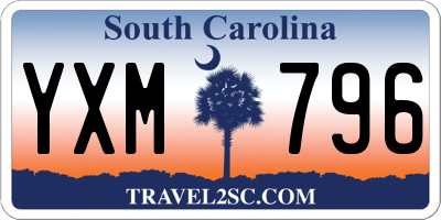 SC license plate YXM796