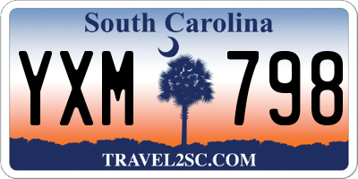 SC license plate YXM798