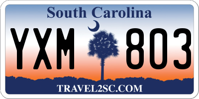 SC license plate YXM803
