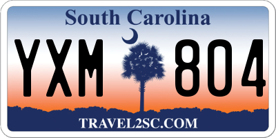SC license plate YXM804
