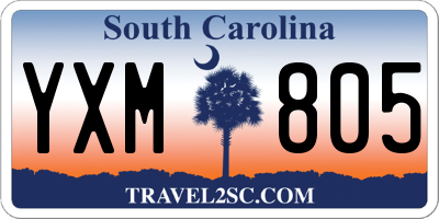 SC license plate YXM805