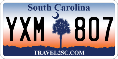 SC license plate YXM807