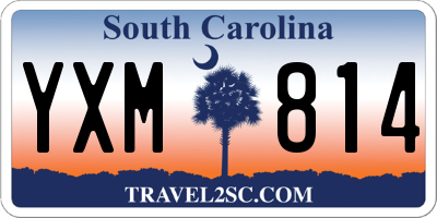 SC license plate YXM814