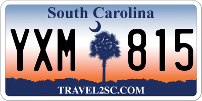 SC license plate YXM815