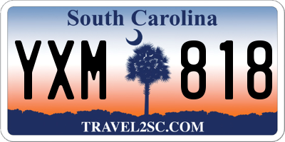 SC license plate YXM818