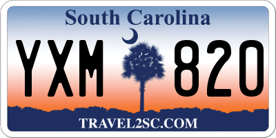 SC license plate YXM820