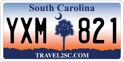 SC license plate YXM821
