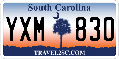 SC license plate YXM830