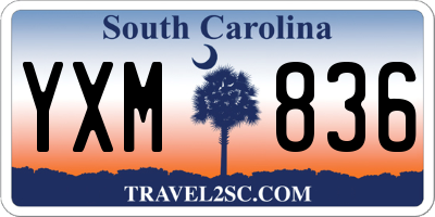 SC license plate YXM836