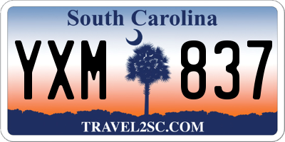 SC license plate YXM837