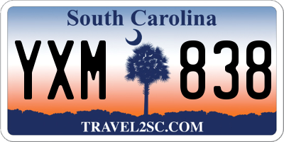 SC license plate YXM838