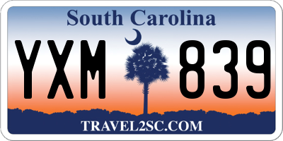 SC license plate YXM839