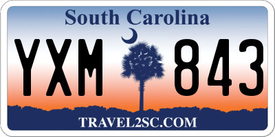 SC license plate YXM843