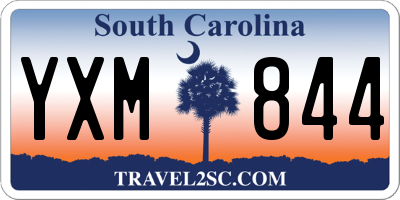 SC license plate YXM844