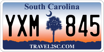 SC license plate YXM845