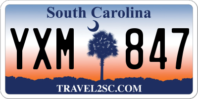 SC license plate YXM847