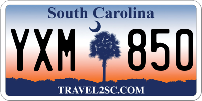 SC license plate YXM850